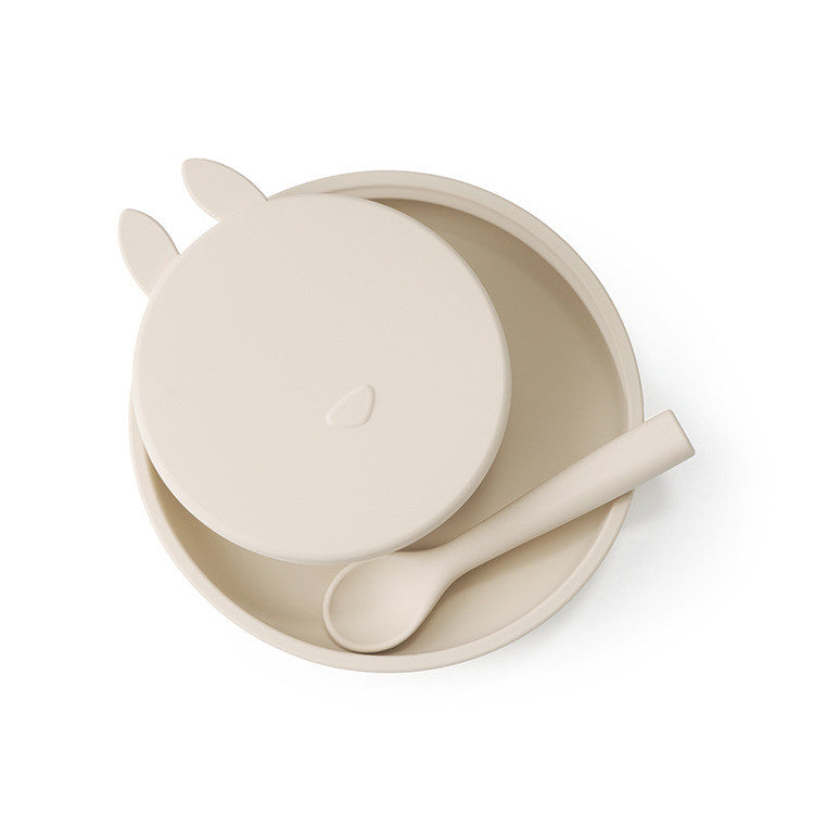 Silicone Baby Dinner Plate Three-piece Set