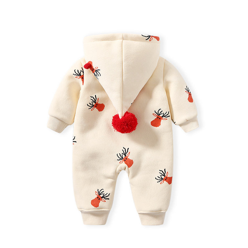 Khaki Padded Warm Jumpsuit