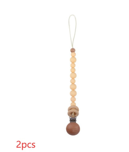 Baby Products Soothing Beech Wood Clip Pacifier Chain