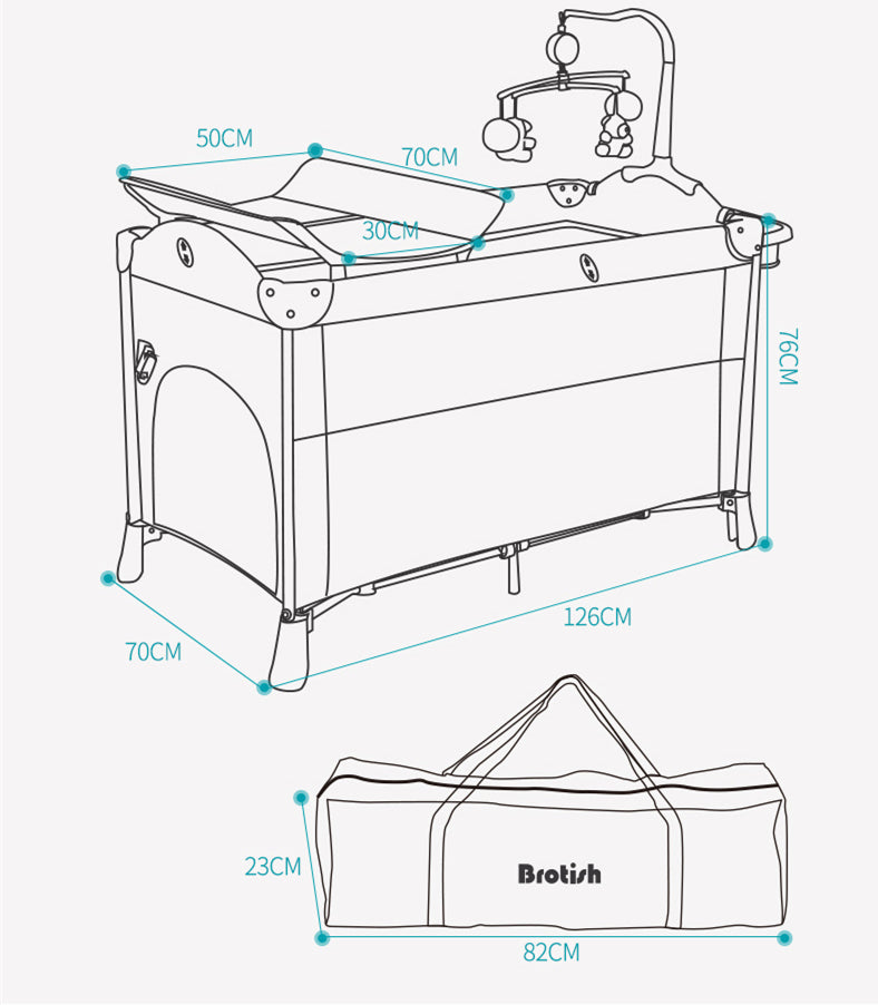 Multifunctional Portable/Foldable Baby Cot