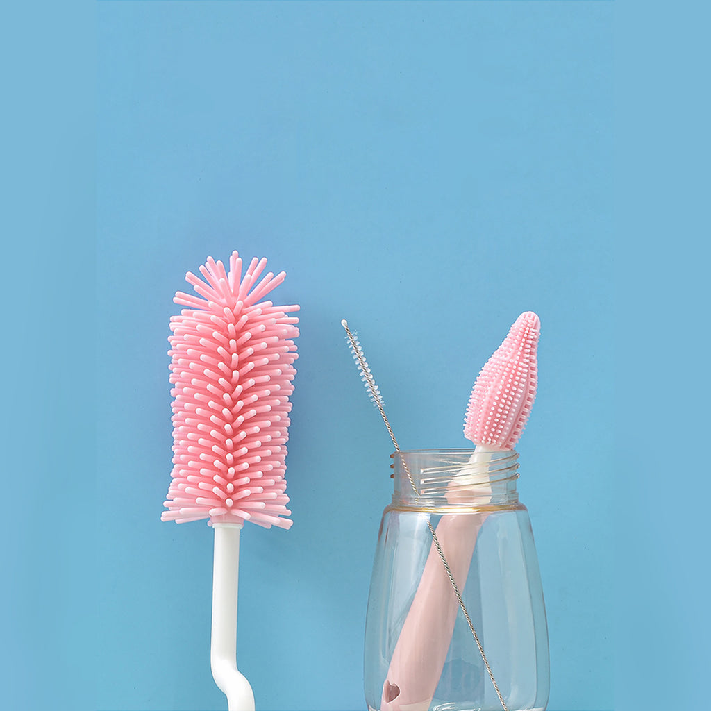 Baby Silicone Bottle Brush Set