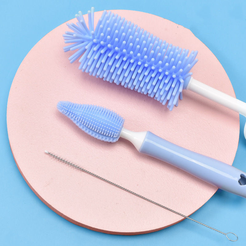 Baby Silicone Bottle Brush Set