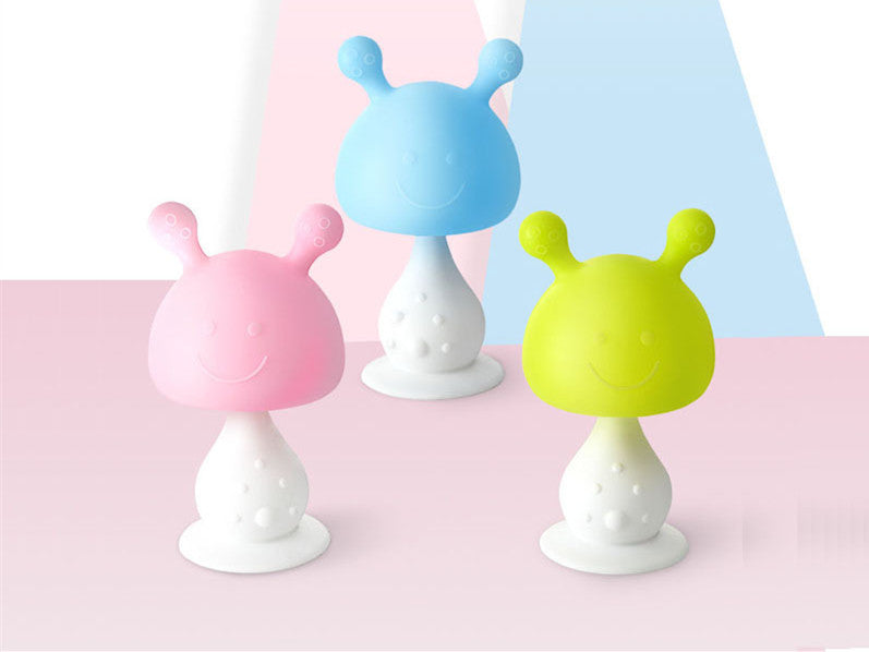 Baby Rattle Small Mushroom Teether