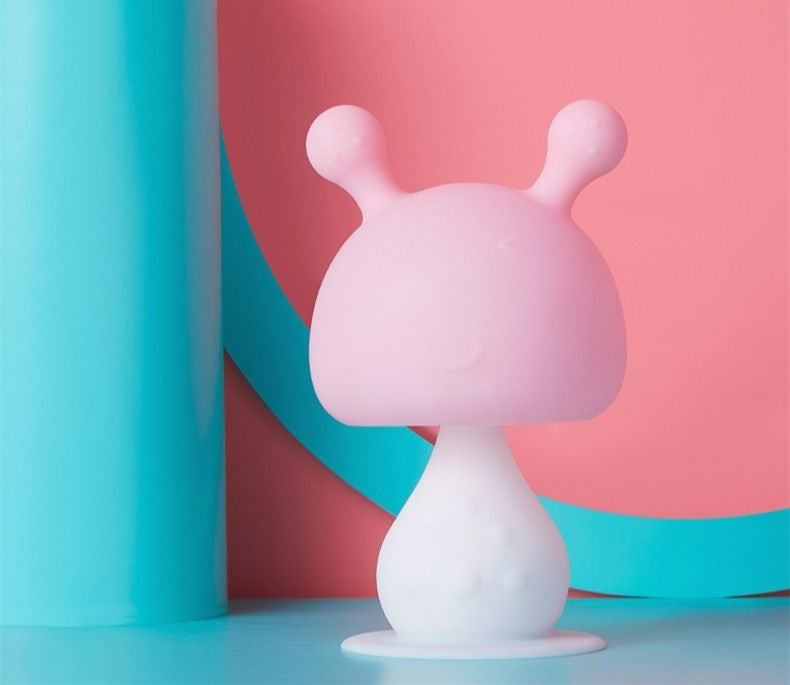 Baby Rattle Small Mushroom Teether