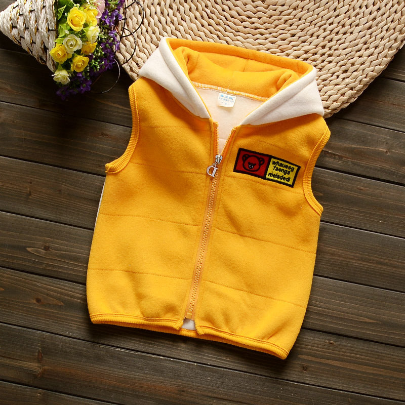 Baby Velvet Warm Three-Piece Outfit