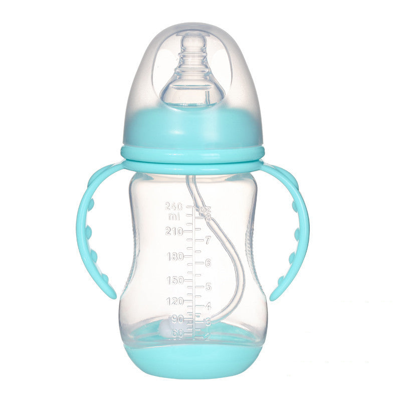 Wide PP Baby Bottle Anti-colic With Handle