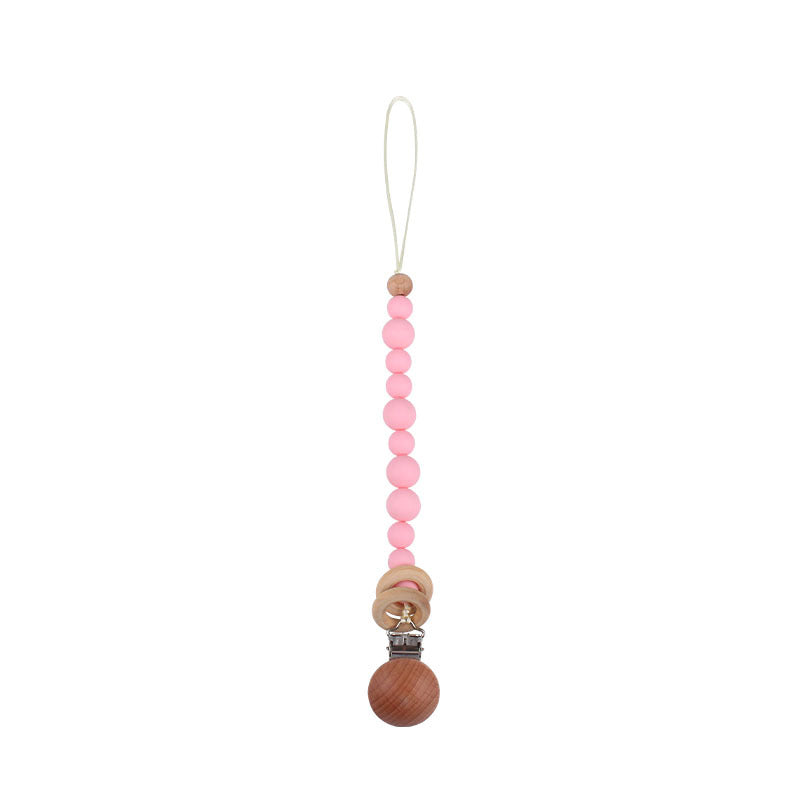 Baby Products Soothing Beech Wood Clip Pacifier Chain