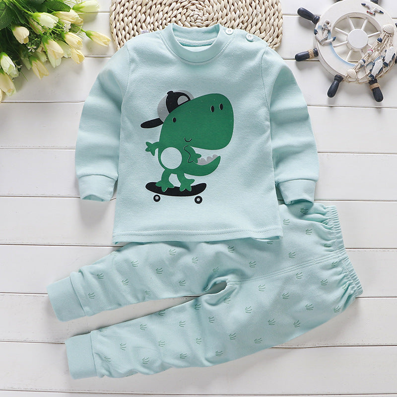 Children's Cotton Sleepwear Suit Boys And Girls