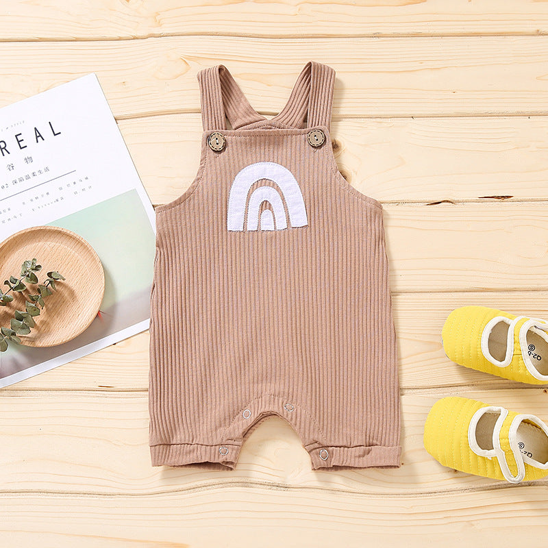 Rainbow Multicolor Baby Overalls