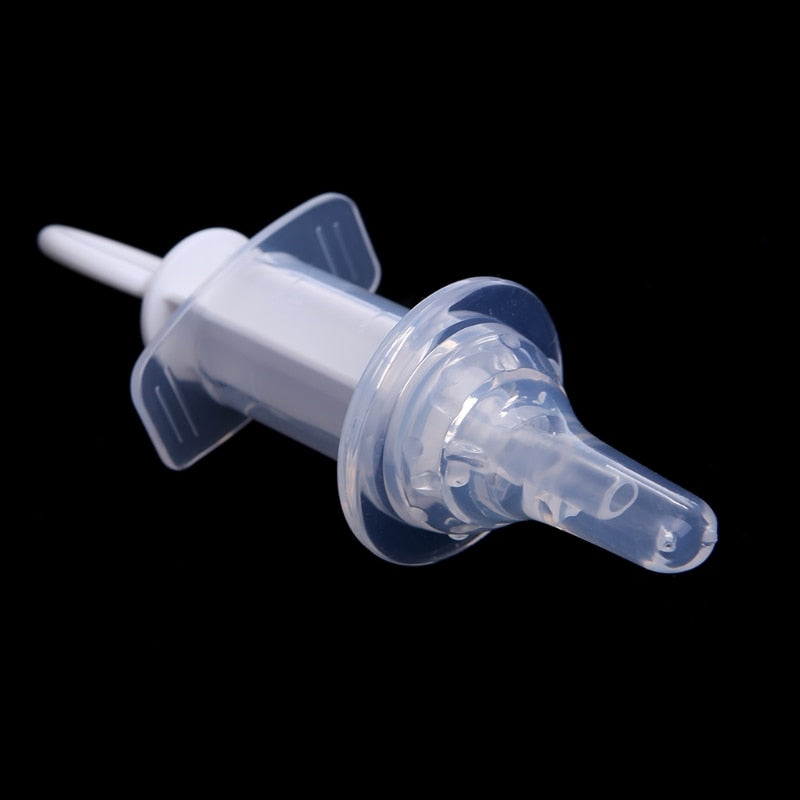 Baby syringe medicine feeder
