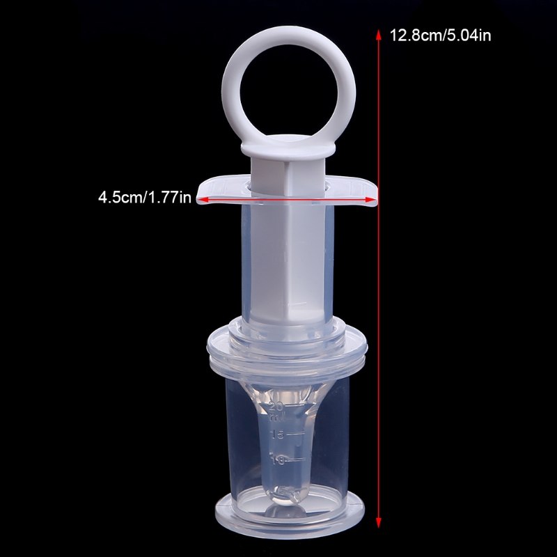 Baby syringe medicine feeder