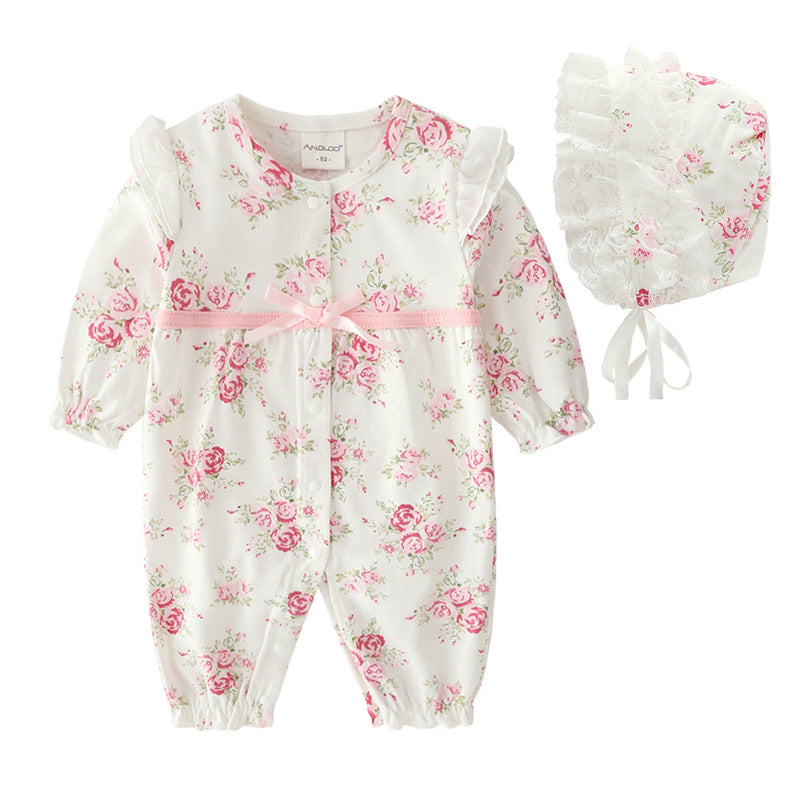 Baby floral one-piece
