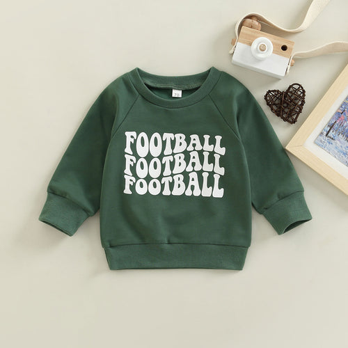 Alphabet Print Sweatshirt Children's Long Sleeves