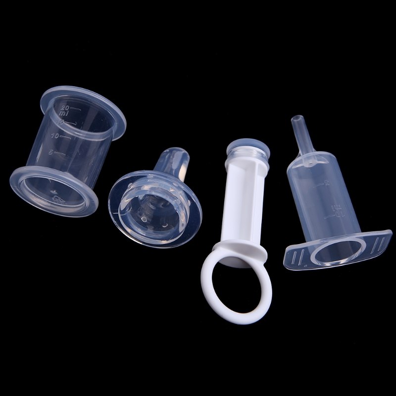 Baby syringe medicine feeder