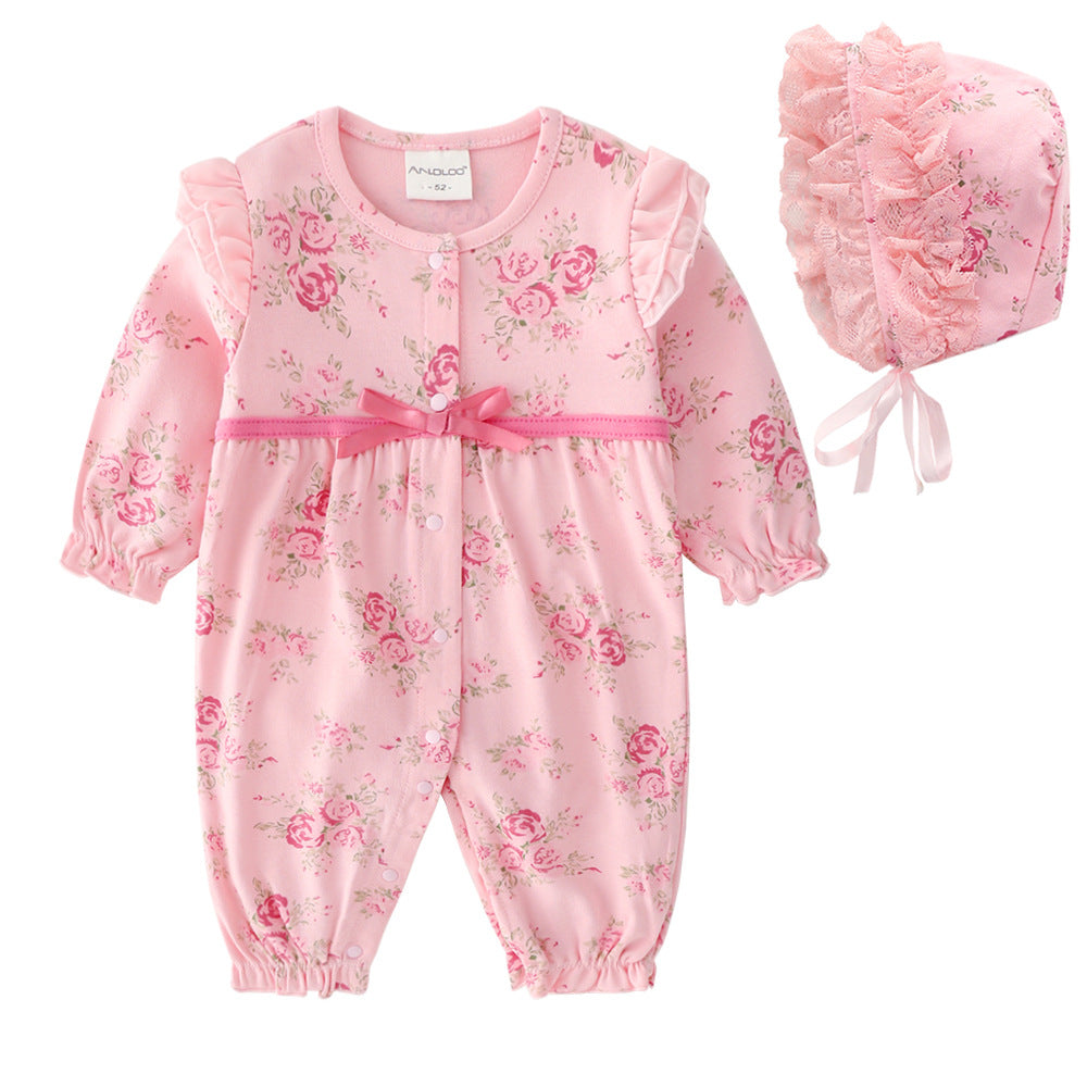 Baby floral one-piece