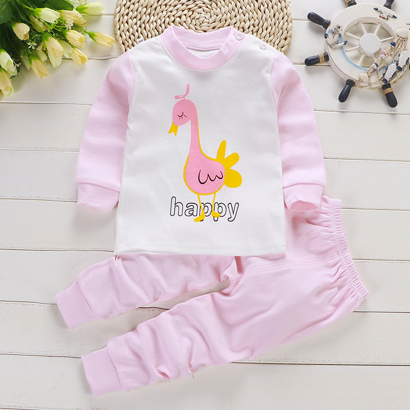 Children's Cotton Sleepwear Suit Boys And Girls