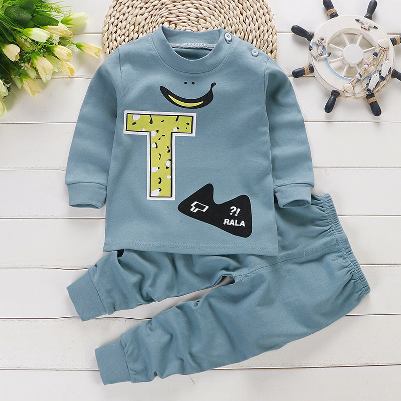 Children's Cotton Sleepwear Suit Boys And Girls