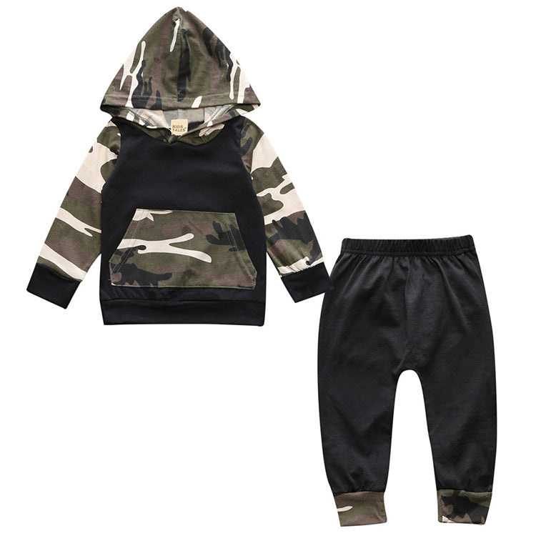 Baby Camo Hooded Suit