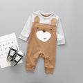 Newborn long sleeve cotton jumpsuit