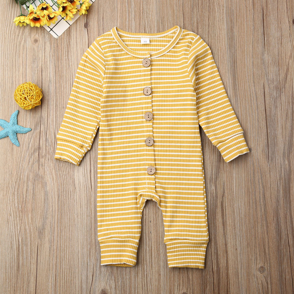 Newborn striped jumpsuit