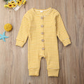 Newborn striped jumpsuit