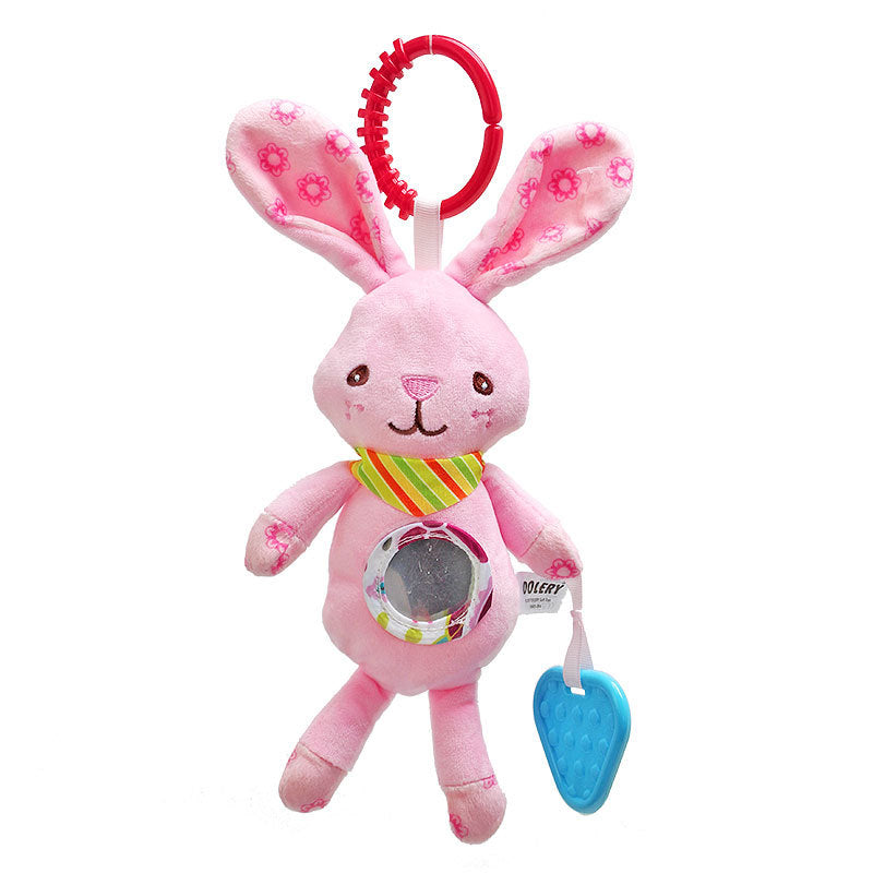 Baby Bedside Plush Fabric Rattle Toy