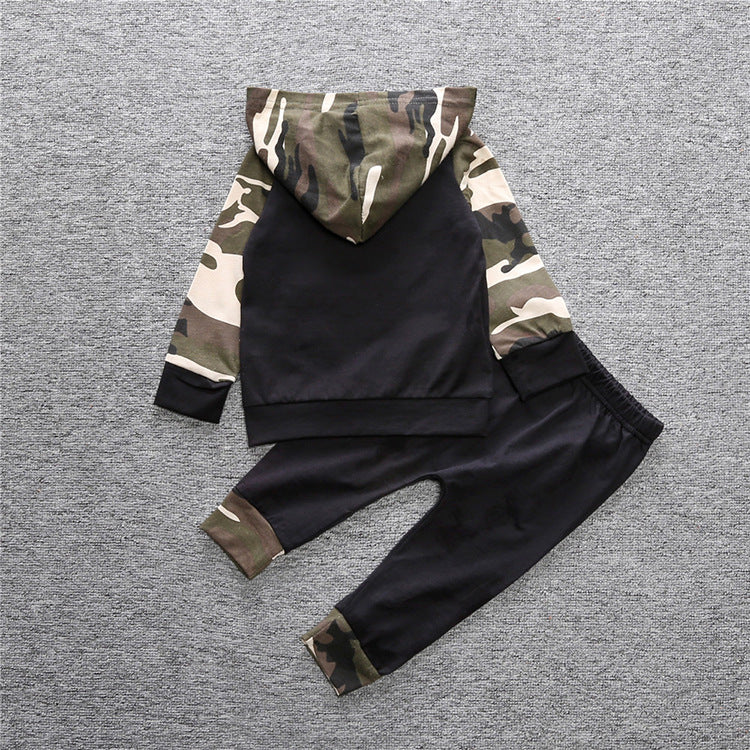 Baby Camo Hooded Suit