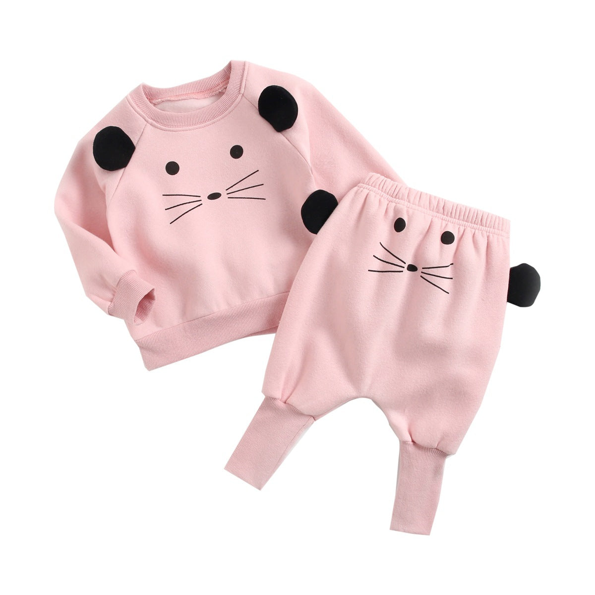 Korean version of the animal children's hoodie Harun pantsuit