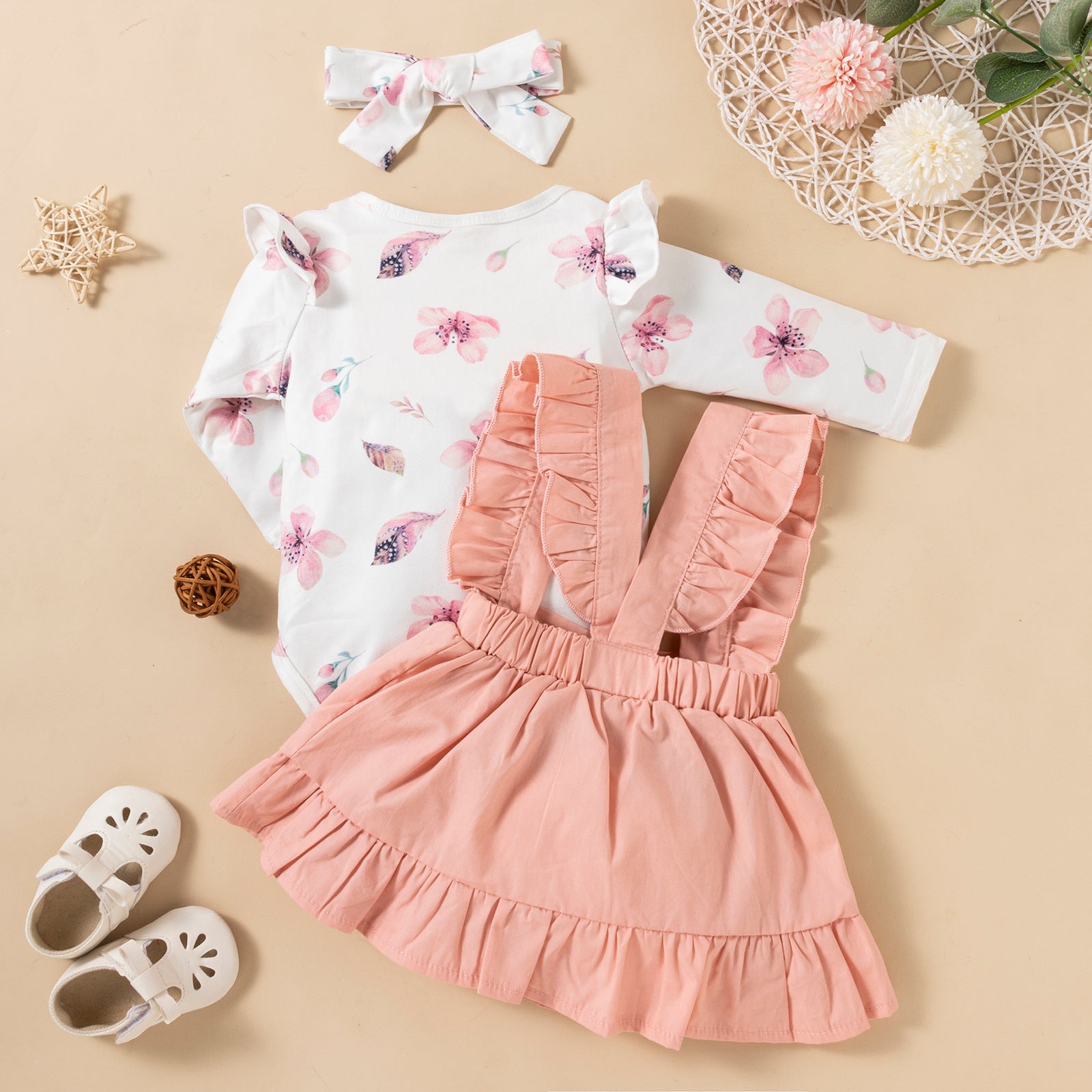 Baby Girl Set Floral Dress and Blouse