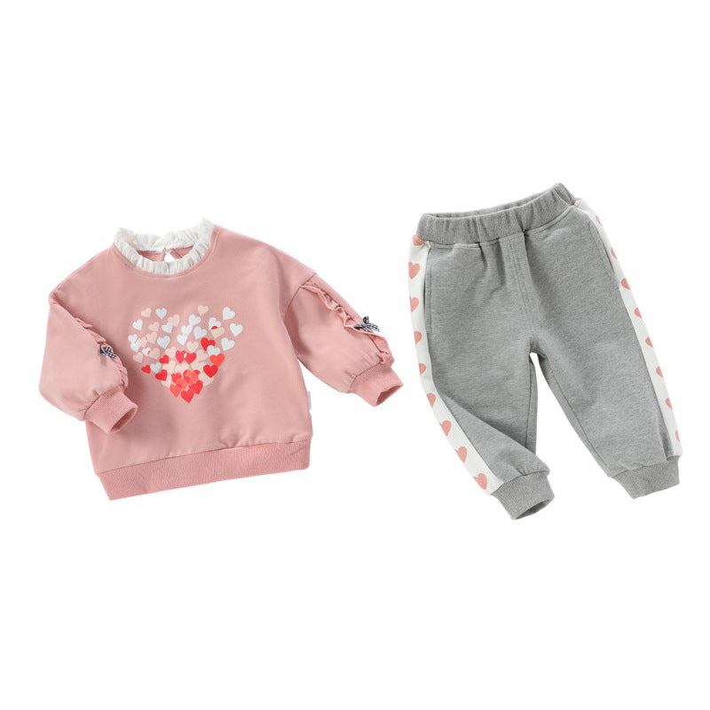 Baby Girl Heart Suit
