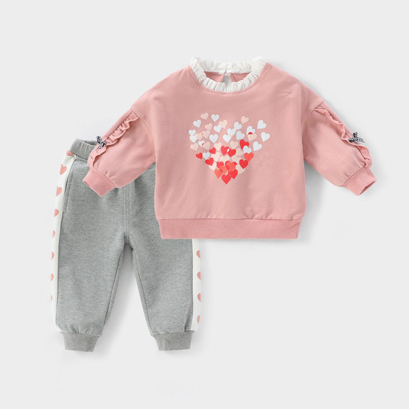 Baby Girl Heart Suit