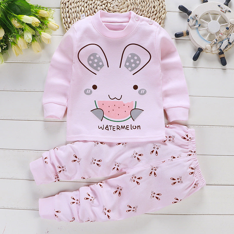 Children's Cotton Sleepwear Suit Boys And Girls
