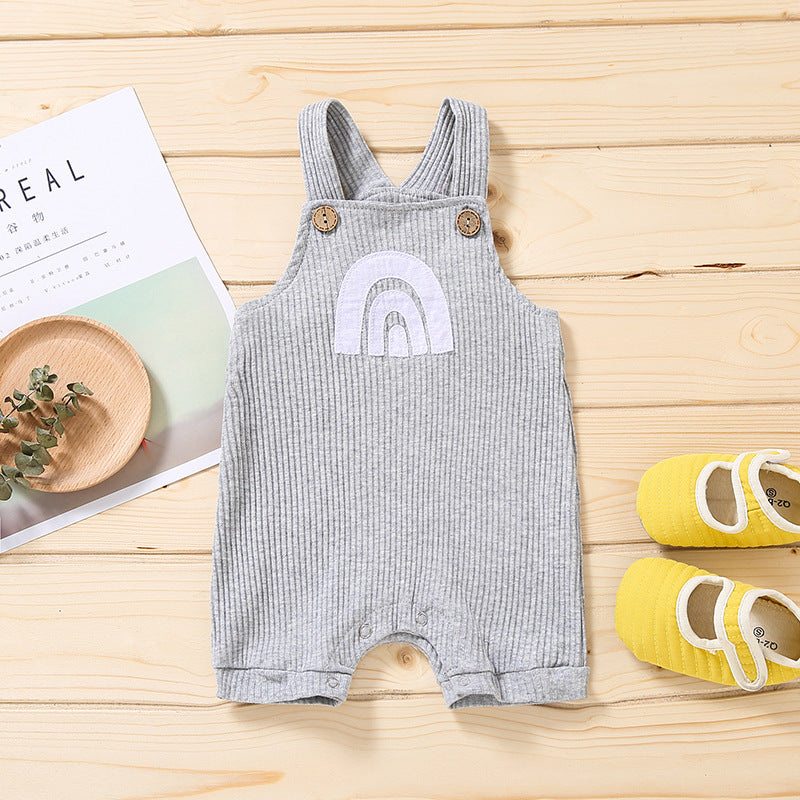 Rainbow Multicolor Baby Overalls
