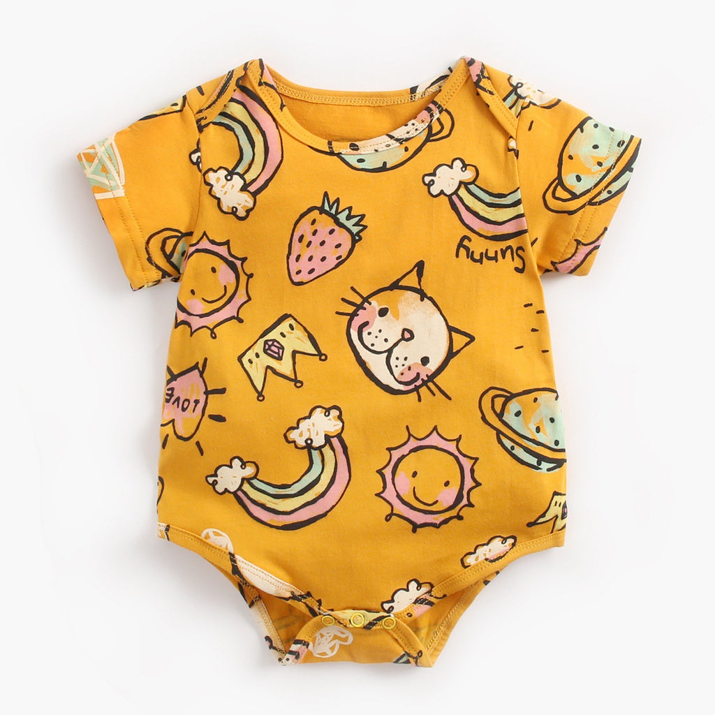 Baby Summer Short-Sleeved Jumpsuit