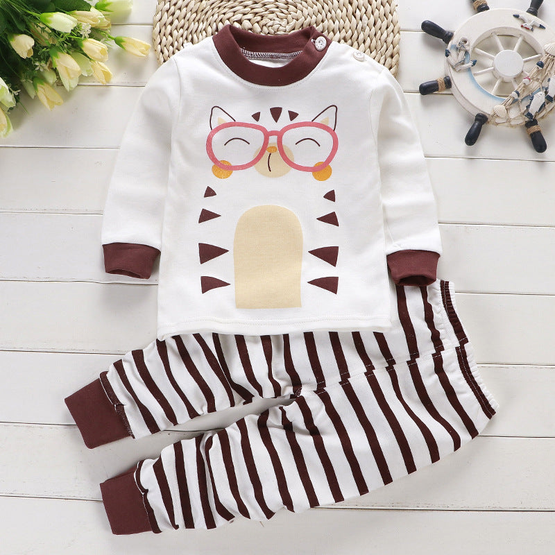 Children's Cotton Sleepwear Suit Boys And Girls