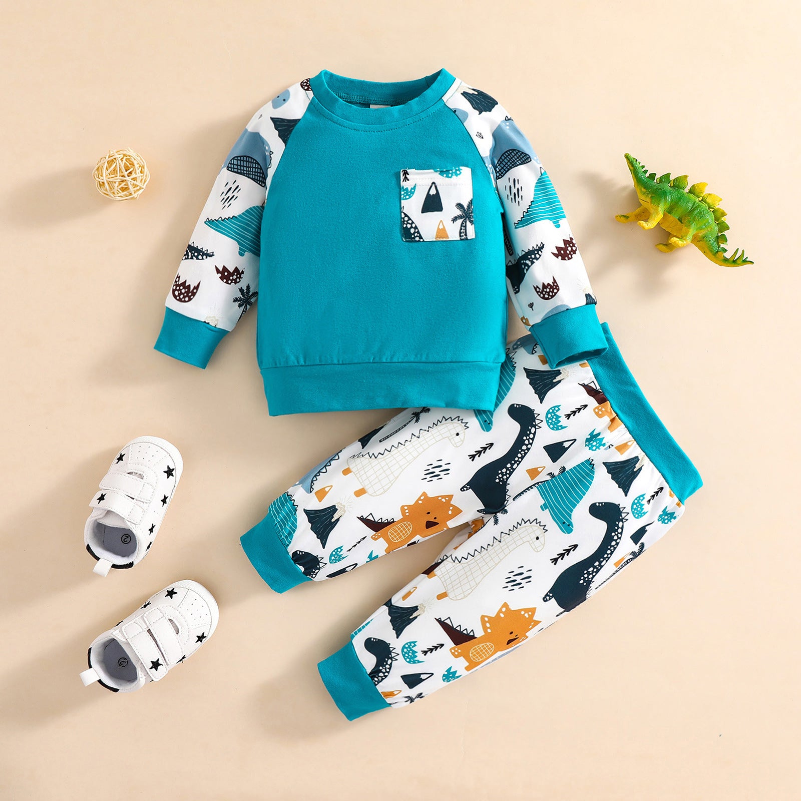 Cute Animal Cartoon Autumn Long-sleeved Suit
