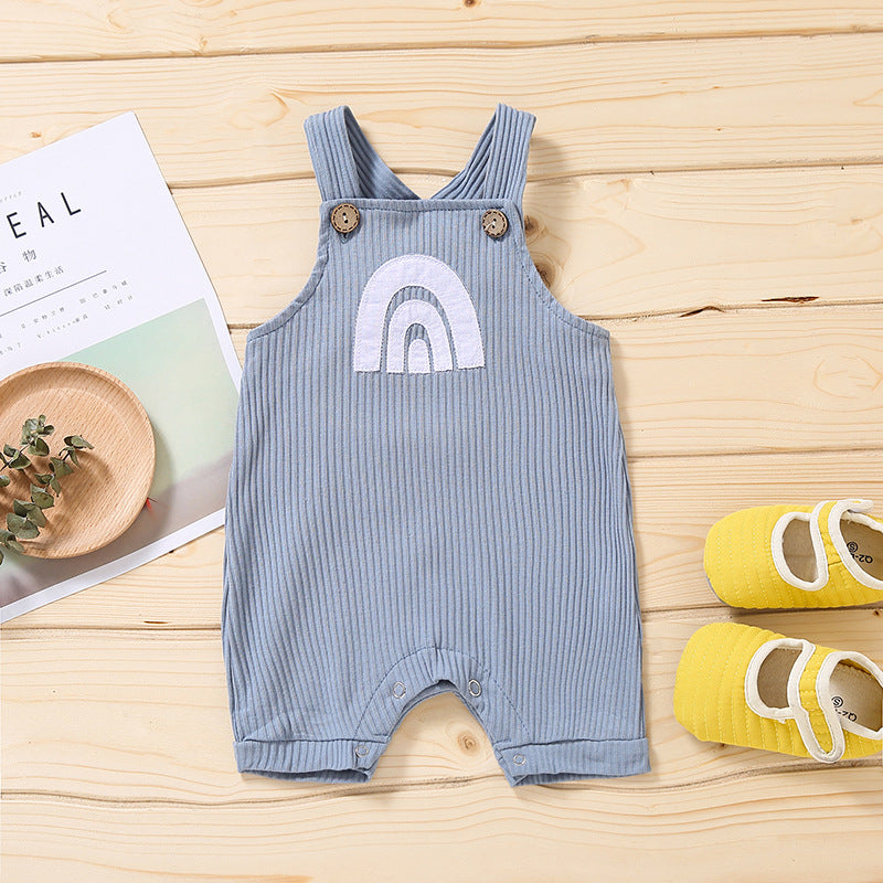 Rainbow Multicolor Baby Overalls