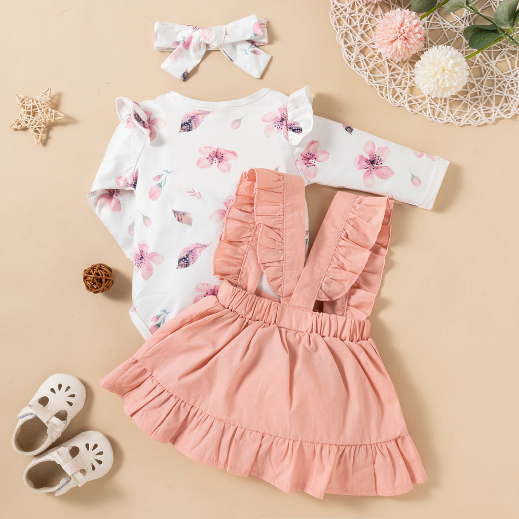 Baby Girl Set Floral Dress and Blouse