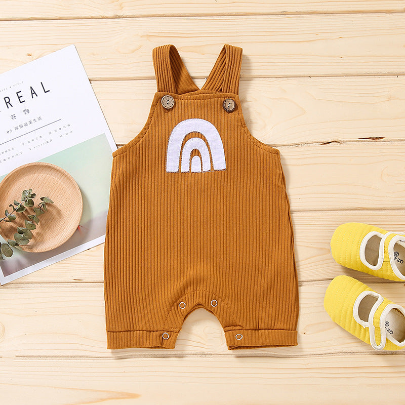 Rainbow Multicolor Baby Overalls