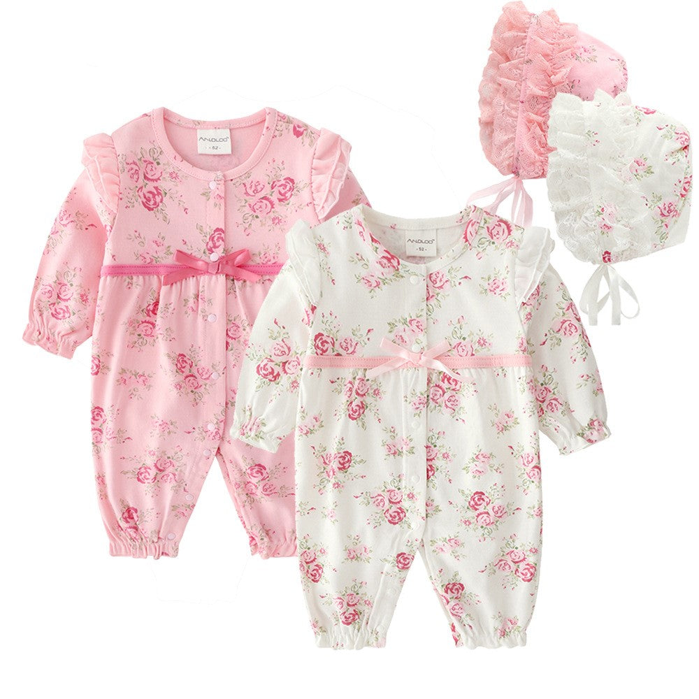 Baby floral one-piece
