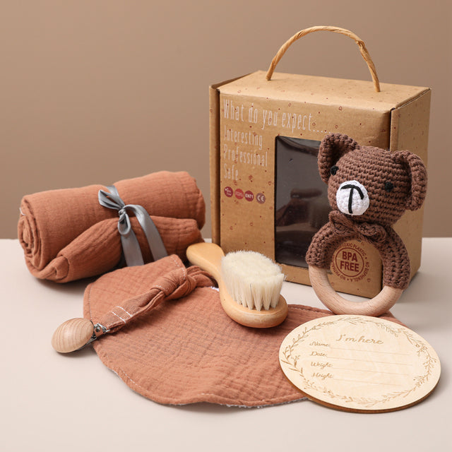 Bath Toys Set Kid Swaddle Wrap Baby Milestones