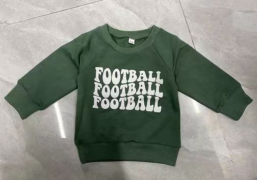 Alphabet Print Sweatshirt Children's Long Sleeves