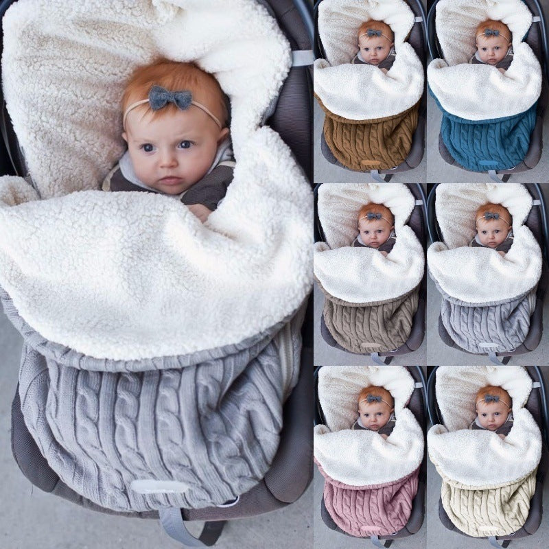 Baby Fleece-lined Sleeping Wool Bag