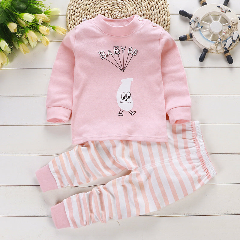 Children's Cotton Sleepwear Suit Boys And Girls