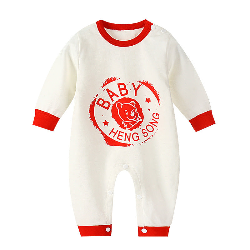 Baby Long-sleeved Cotton One-Piece