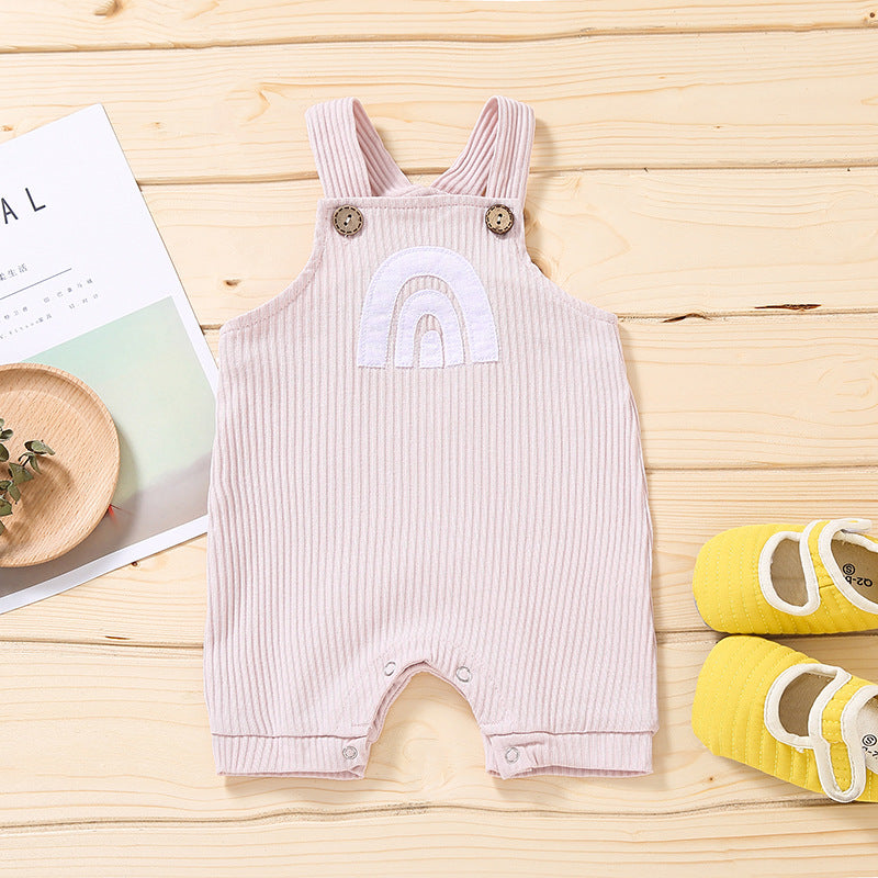 Rainbow Multicolor Baby Overalls