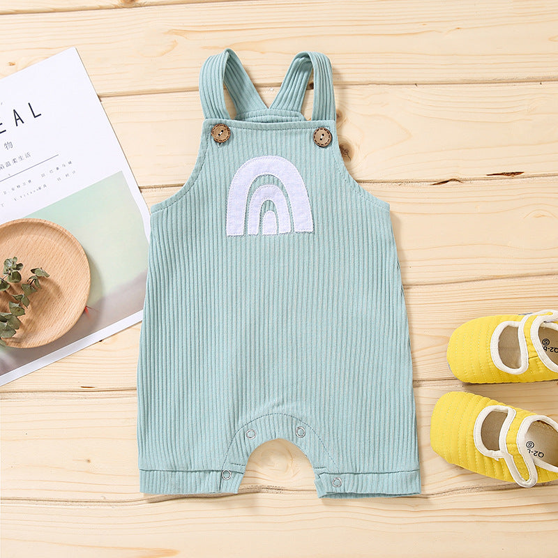 Rainbow Multicolor Baby Overalls