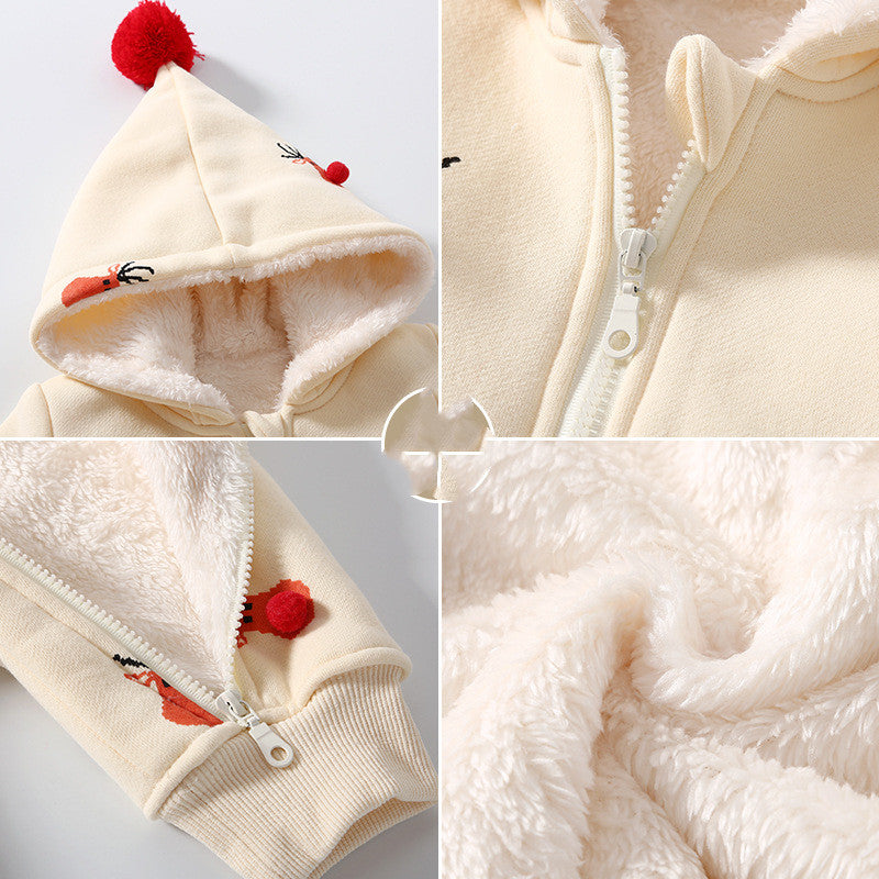 Khaki Padded Warm Jumpsuit