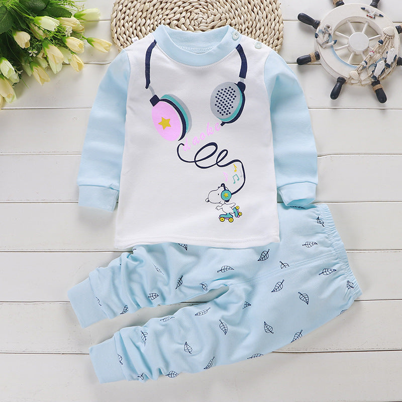Children's Cotton Sleepwear Suit Boys And Girls