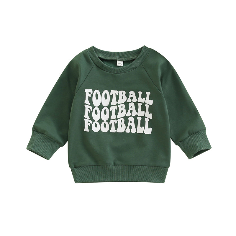 Alphabet Print Sweatshirt Children's Long Sleeves